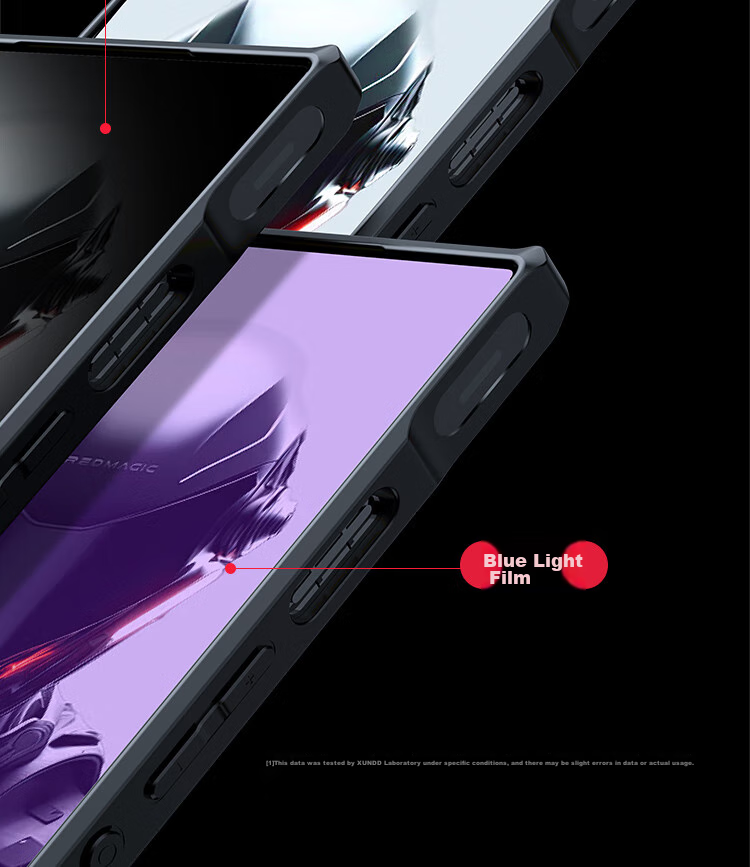 Xundd Магнитный защитный чехол для Red Magic 9 Pro+/9 Pro/9 Pro+/9 Pro, противоударный игровой чехол с защитой всего объектива и рассеиванием тепла, прозрачный защитный чехол