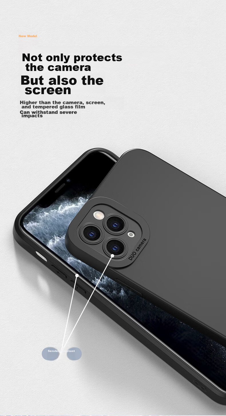 Чехол для iPhone 11 Pro Max HOLDZU Angel Eyes, силиконовый, противоударный, защита камеры, черный