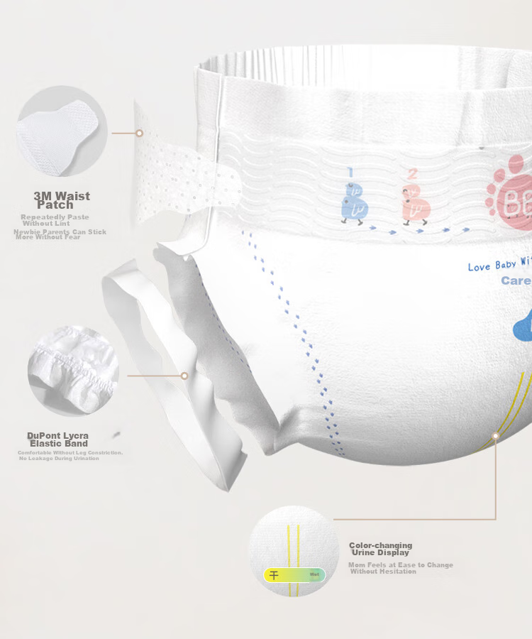 Подгузники BBG Blue Core Feather Soft Luxury Pull-Up Diapers, размер L, 46 шт. (8-10 кг)