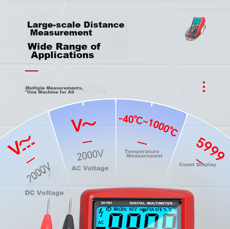 Мультиметр DELIXI ELECTRIC 2000В