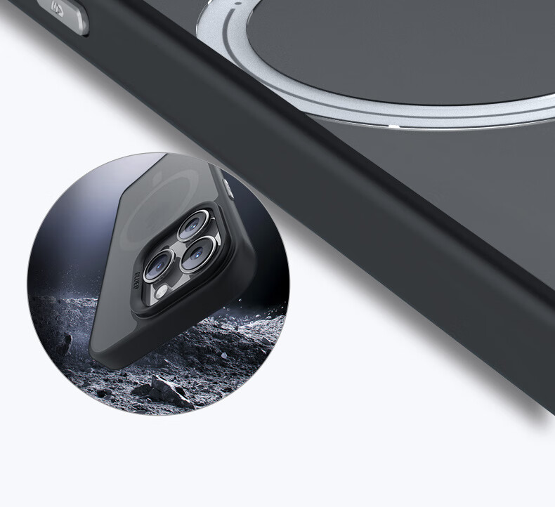 Чехол Lanxingxiansheng для iPhone 15 Pro, MagSafe, силиконовый, темно-синий