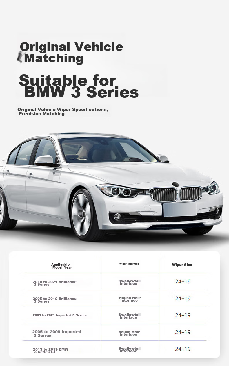Щетки стеклоочистителя Goodyear для BMW 3 серии (2005-2025), бескаркасные, 2 шт.