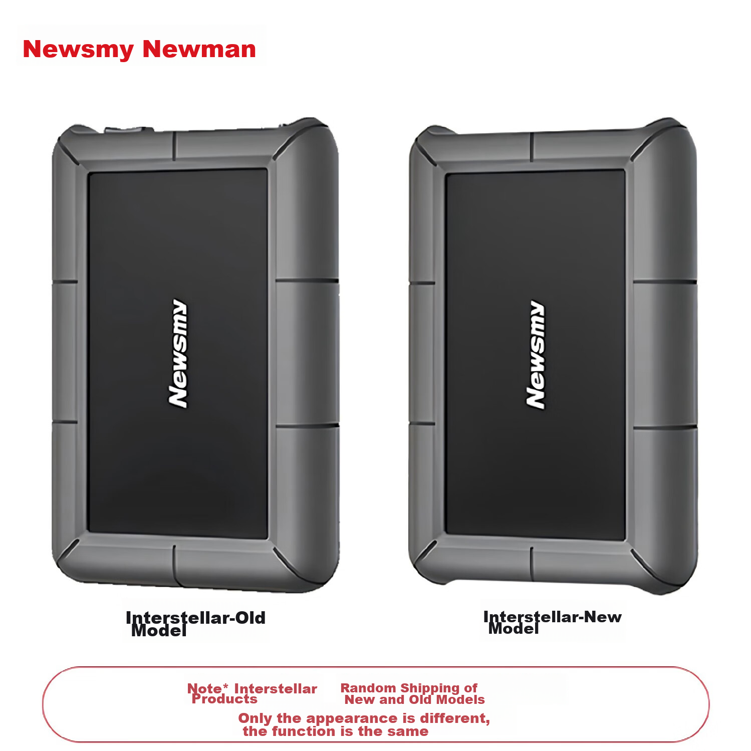Портативный жесткий диск Newsmy Xingji Series, 3.5 дюйма, настольное хранилище, Type-C USB 3.1, 4 ТБ, черный