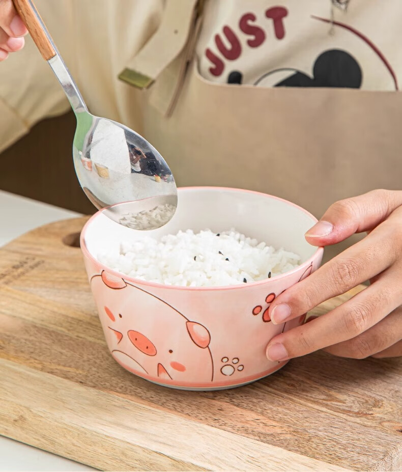 Миски керамические CERAMICS, набор из 4 штук, 4.5 дюйма, с дизайном "Милые животные", для дома, популярные, стильные