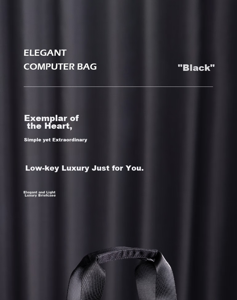 Деловой портфель Deli, мужская сумка для ноутбука, портативная, черная, 31.2 x 6.9 x 39 см