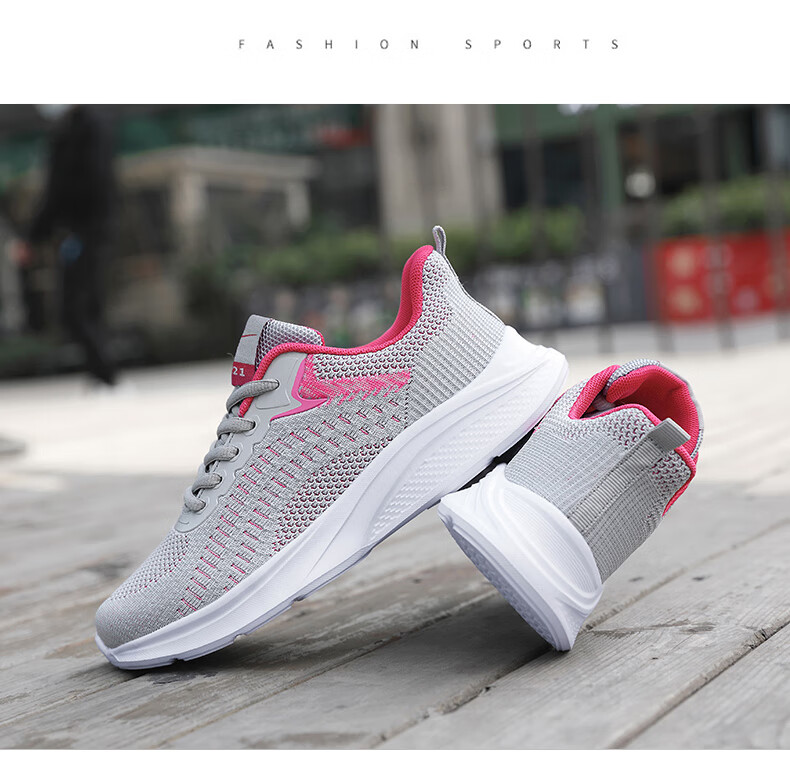 Женские кроссовки Shuangxingbate, весна-осень, сетчатый верх Flyknit, удобные, легкие, дышащие, повседневные, амортизирующие, износостойкие, для бега и путешествий