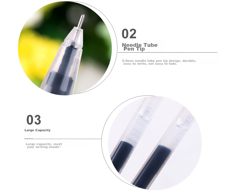 Ручка TRUECOLOR GP118, 0.5 мм, черная, набор 12 шт., для экзаменов, офиса, бизнеса