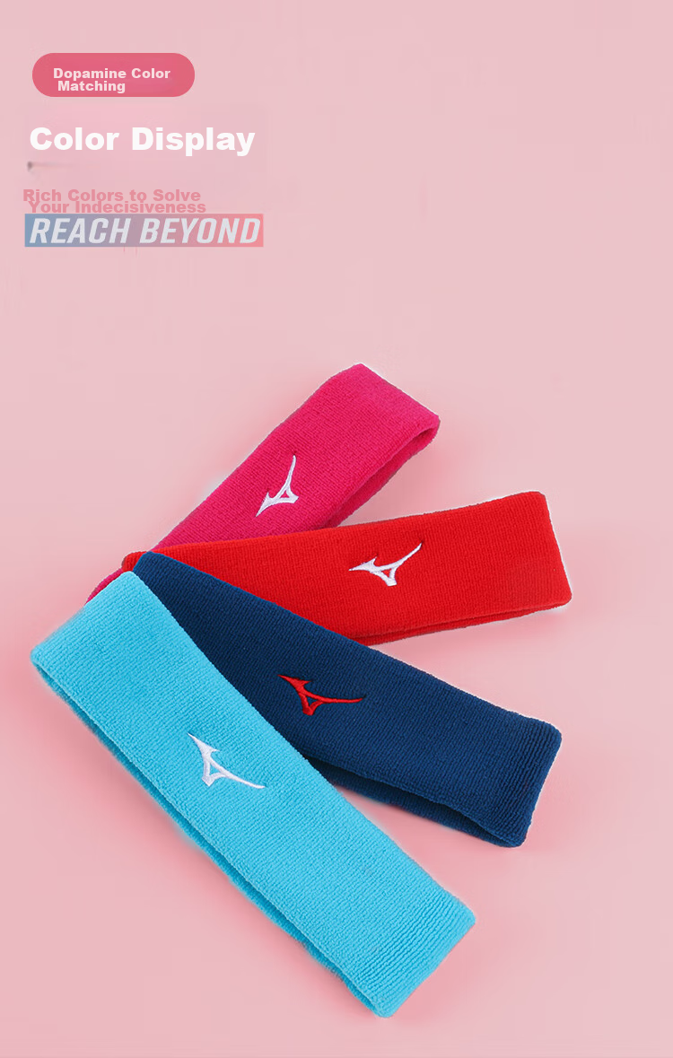 Спортивная повязка на голову MIZUNO для мужчин и женщин, для бега, баскетбола, фитнеса, впитывающая пот, дышащая, 1 шт.