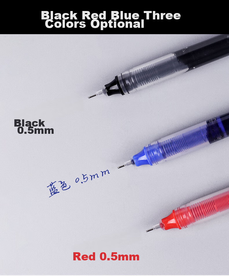 Набор из 60 гелевых ручек TRUECOLOR ZC101K, черные, 0.5 мм, быстросохнущие, большой емкости, для бизнеса и офиса, студенческие канцелярские товары