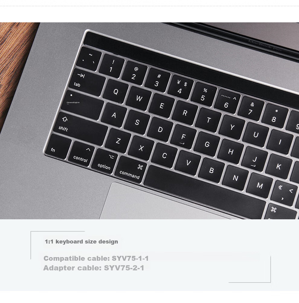 Защитная пленка для клавиатуры Jichuan Apple MacBook Air 13.3 дюйма, A1466/A1369, ультратонкая, прозрачная, водонепроницаемая, пылезащитная