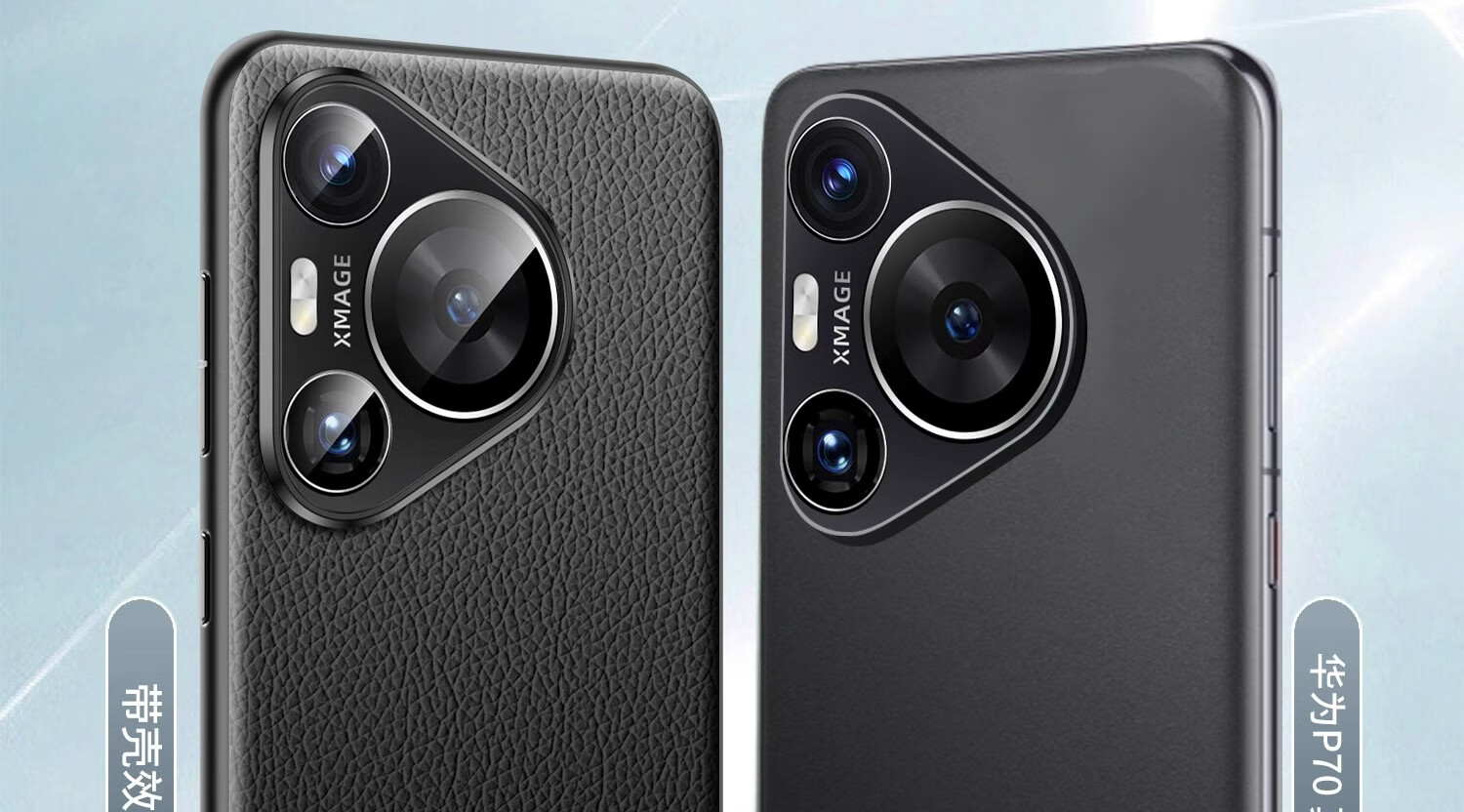 Чехол-накладка DIVI для Huawei Pura70, из натуральной кожи, противоударный, черный