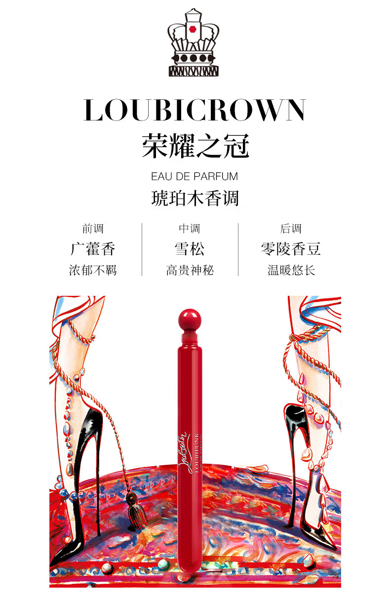 路铂廷（Christian Louboutin）CL香氛探索礼盒套装4ml×7 萝卜丁香水 520礼物情人节生日送女友
