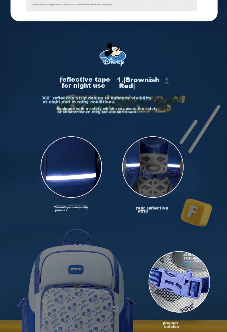 Рюкзак AMERICAN TOURISTER для девочек, удобный, для начальной школы (1-3 классы), защищающий позвоночник, антибактериальный, легкий, большой вместимости