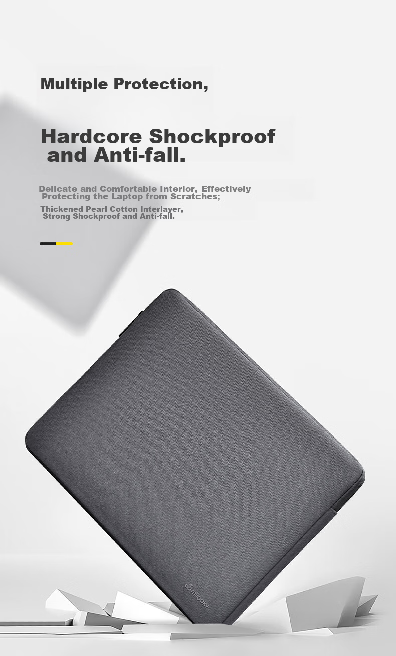 Сумка для ноутбука Milooky, 16.2 дюйма, для Huawei, Apple, Lenovo, деловая, для путешествий, темно-серая