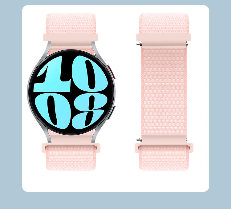 Ремешок Freeson из нейлоновой сетки для Samsung Galaxy Watch 7/6/5/5 Pro/4/3/Classic/Active/Gear, дышащий сменный браслет, 20 мм, черный