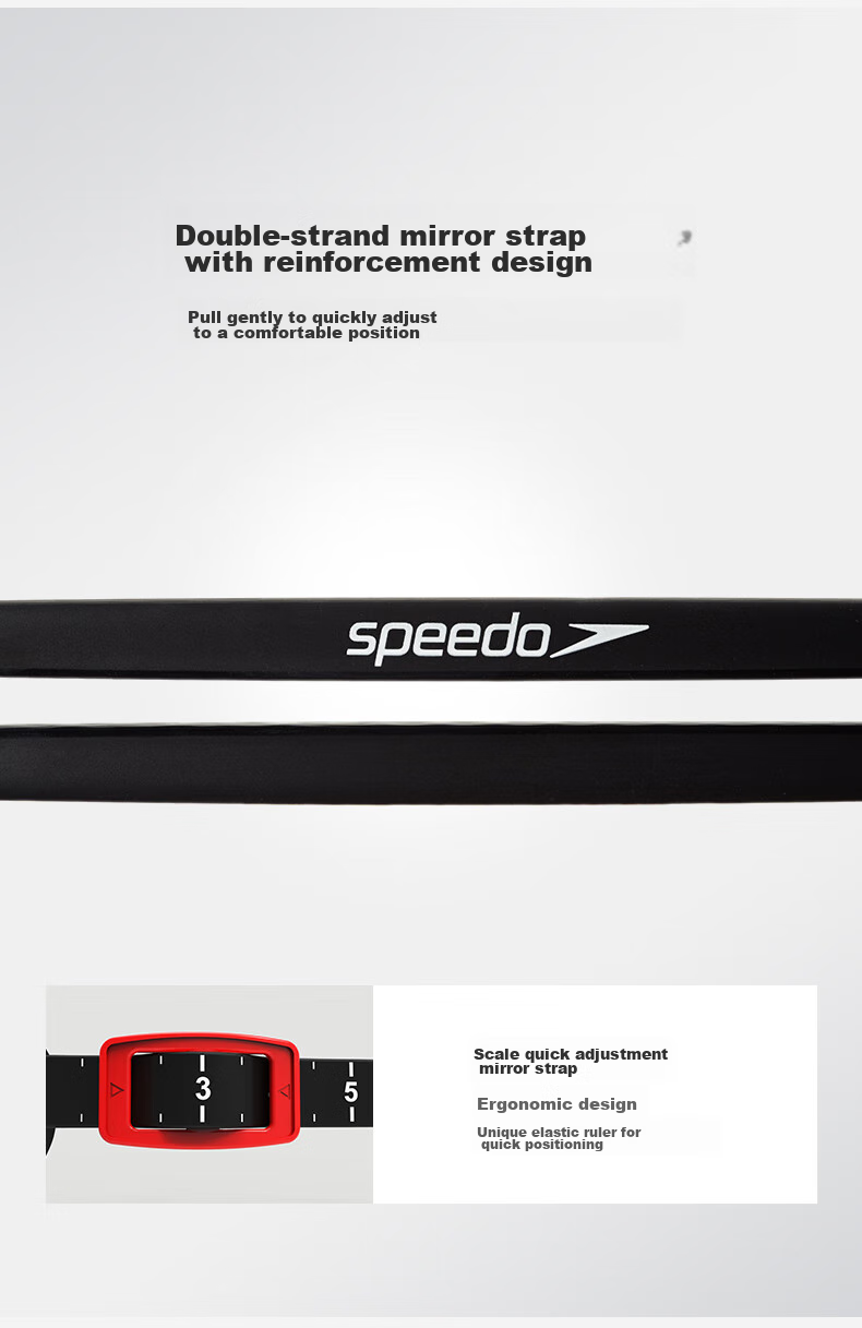 Очки для плавания Speedo Myopia, профессиональные, противотуманные, защита от солнца, водонепроницаемые, серо-дымчатые, -5.50 диоптрий