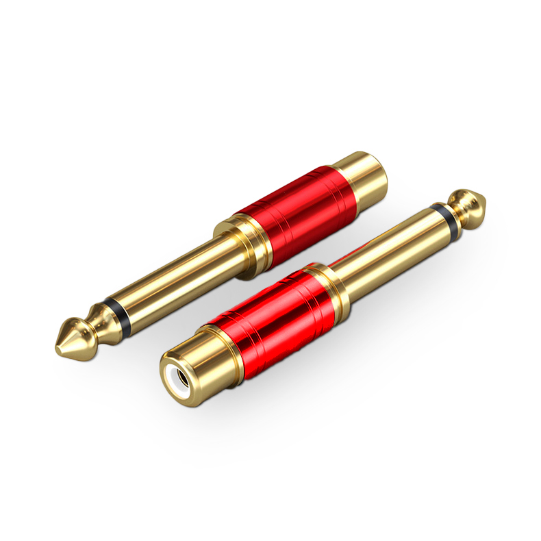 Адаптер SHOCHAN 6.5 мм Male на XLR Female, 6.35 мм на RCA, для микрофона и динамика, 1 шт. SQ-6.5K