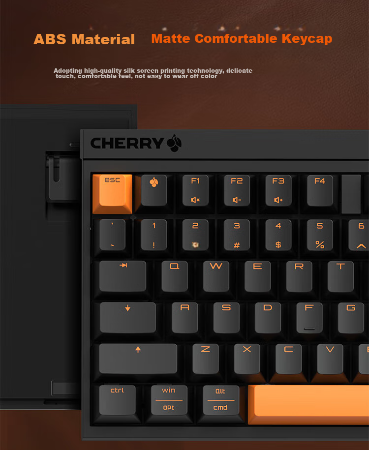 Механическая клавиатура CHERRY MX2.0 PRO, 108 клавиш, беспроводная Bluetooth, игровая и офисная, для ПК, совместима с WIN/MAC, переключатели Night Flame Tea