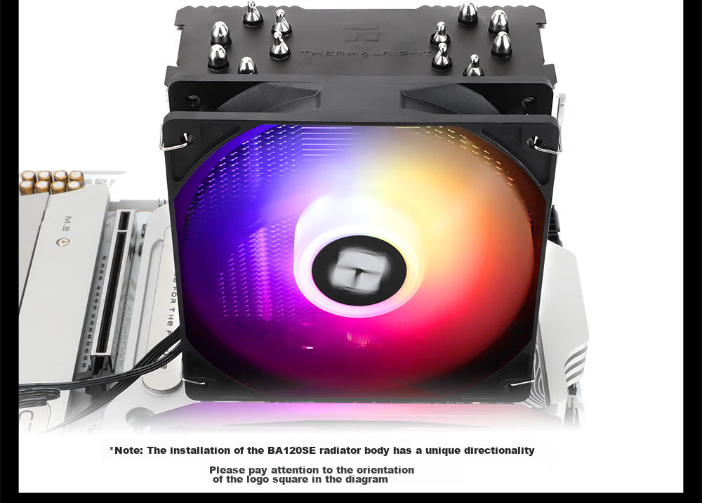 Воздушный кулер Thermalright Burst Assassin 120 SE ARGB, 6 тепловых трубок AGHP 4.0, вентилятор ARGB, BA120 SE ARGB