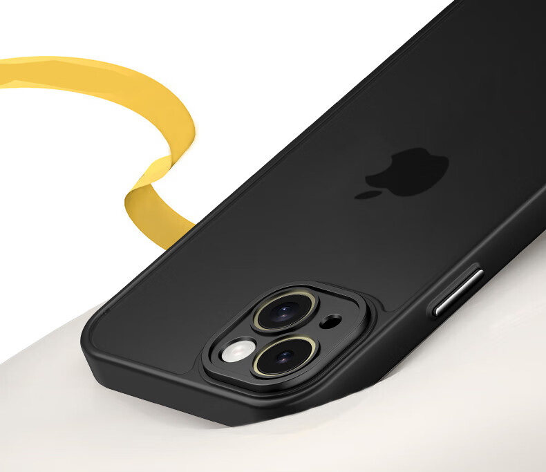 Противоударный чехол KEKLLE для iPhone 14 Plus, силиконовый, матовый, черный