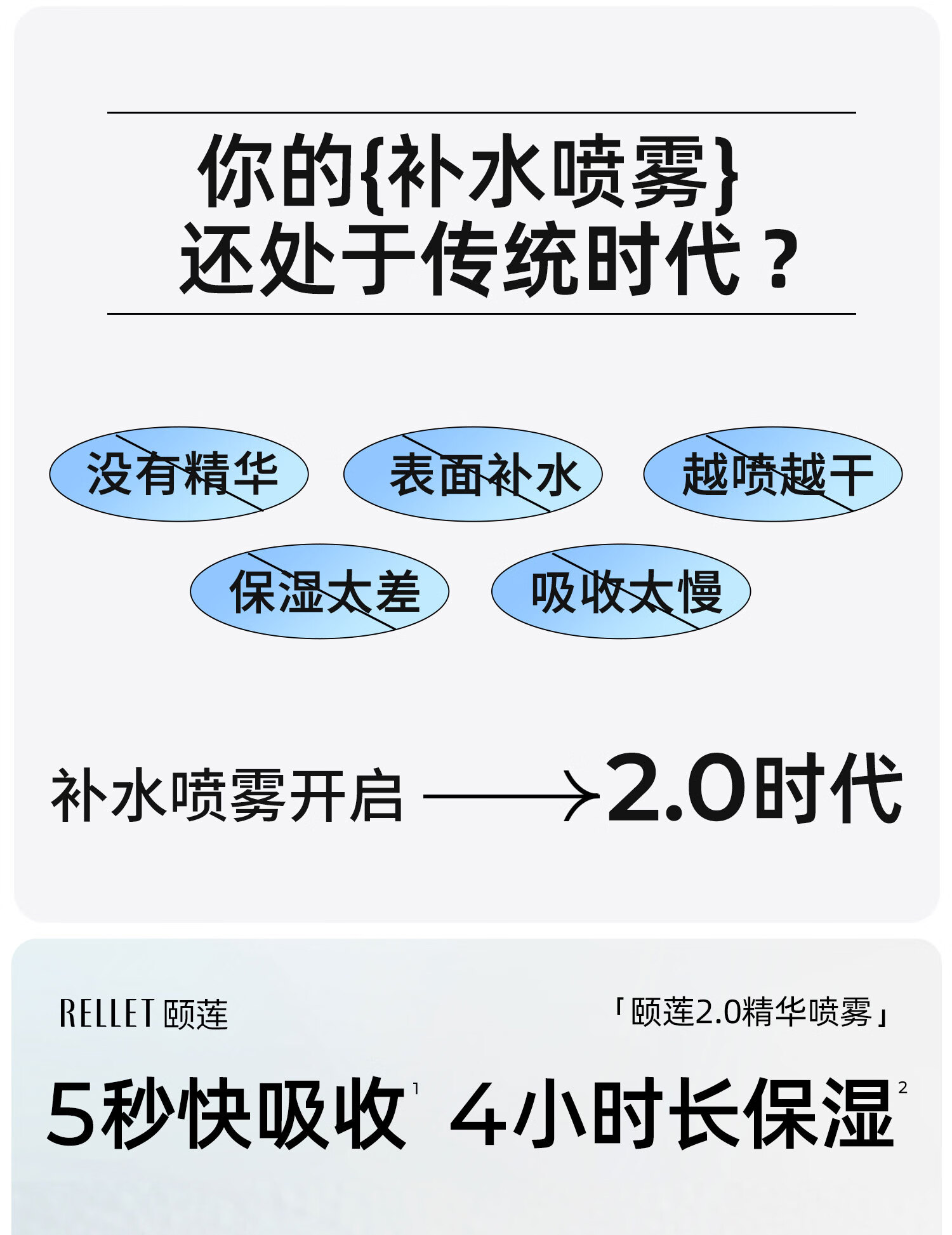 颐莲（RELLET）【升级2.0】玻尿酸深层补水喷雾300ml*3（ 温和保湿 水润定妆 ）