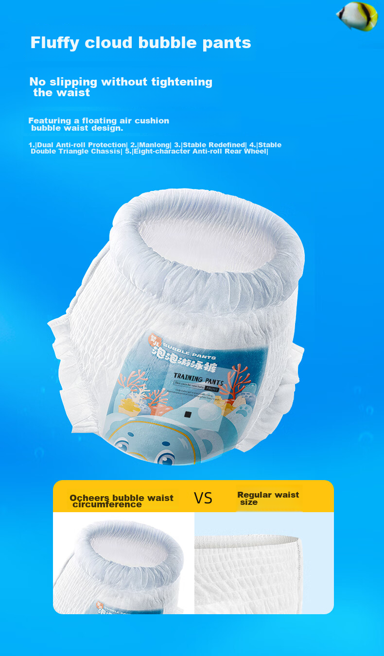 Ocheers Подгузники-трусики для плавания, 8 шт., XXXL (16-20 кг)