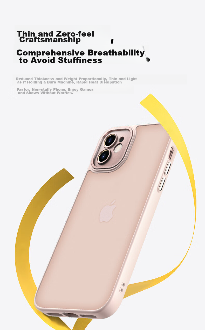 Чехол KEKLLE для Apple iPhone 11, полупрозрачный матовый, черный, противоударный, с защитой от отпечатков пальцев