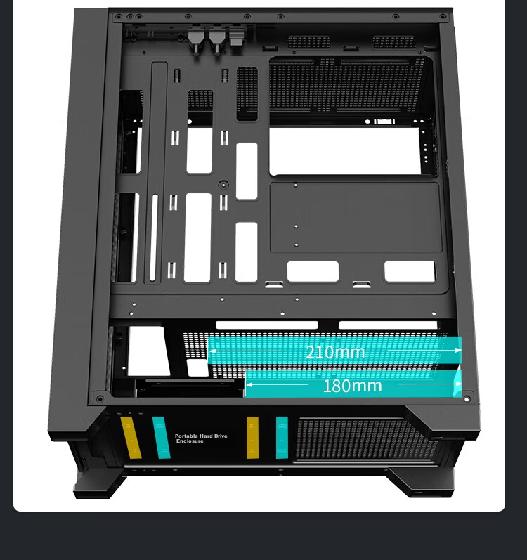 Корпус для компьютера Aigo YOGO T21 Black, ATX, черный