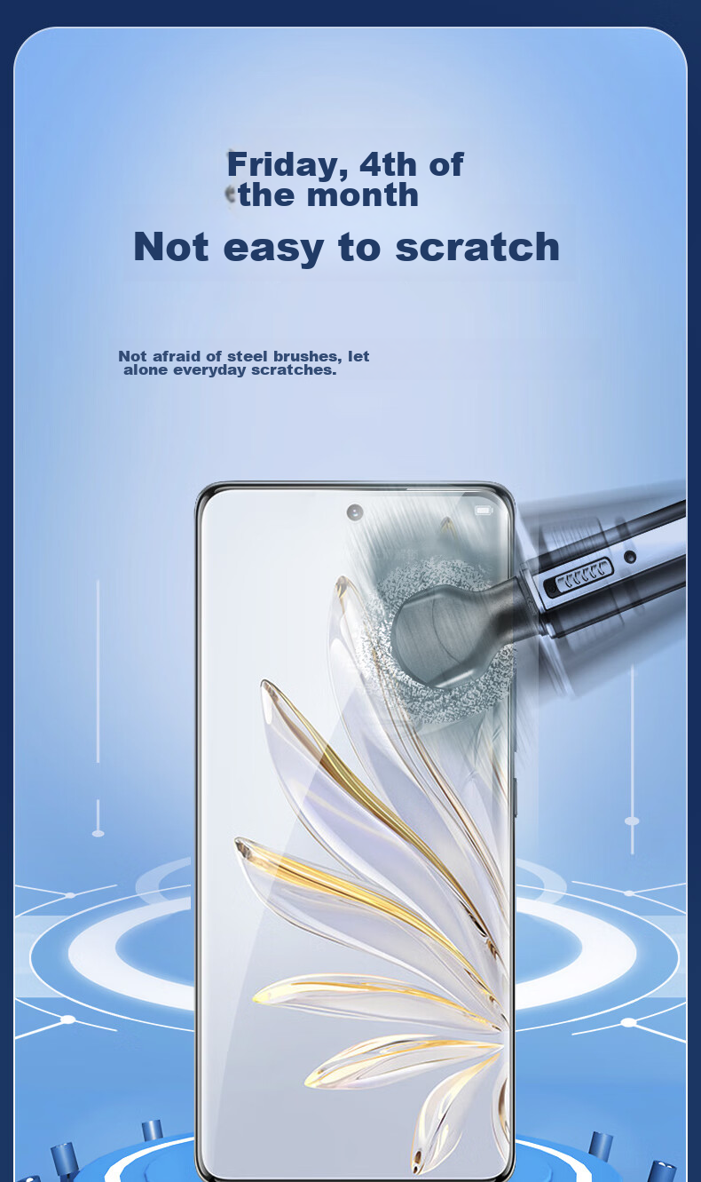 Защитное стекло KOOLIFE для Honor 70 Pro / Honor 70 Pro+ смартфон, закаленное, полное покрытие, высокое разрешение, защита от падений, отпечатков пальцев