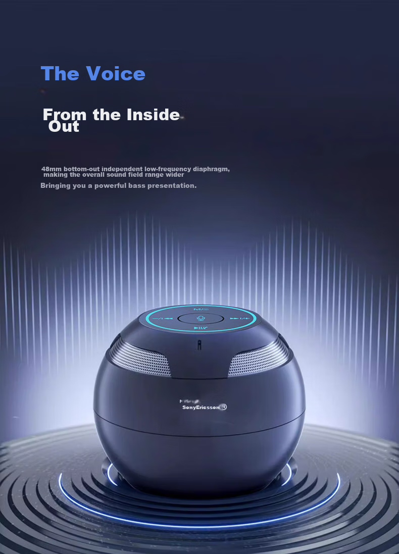 Умная Bluetooth-колонка Soaiy S35Plus с голосовым управлением AI, мини-портативная колонка для дома и автомобиля, устройство для приема платежей для детского образования и подарка пожилым людям