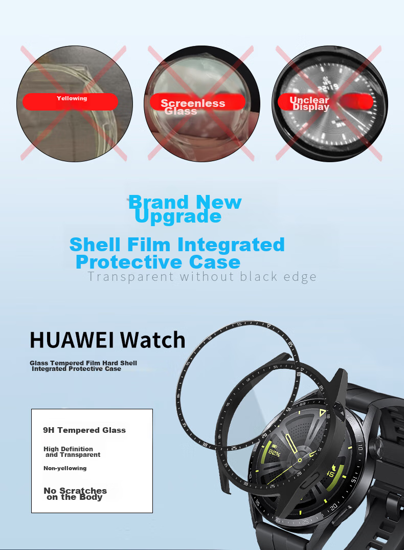 Защитный чехол-пленка для Huawei Watch GT6/GT5/GT4/GT3/Pro, прозрачный, противоударный, для Huawei Watch 4/3 Pro