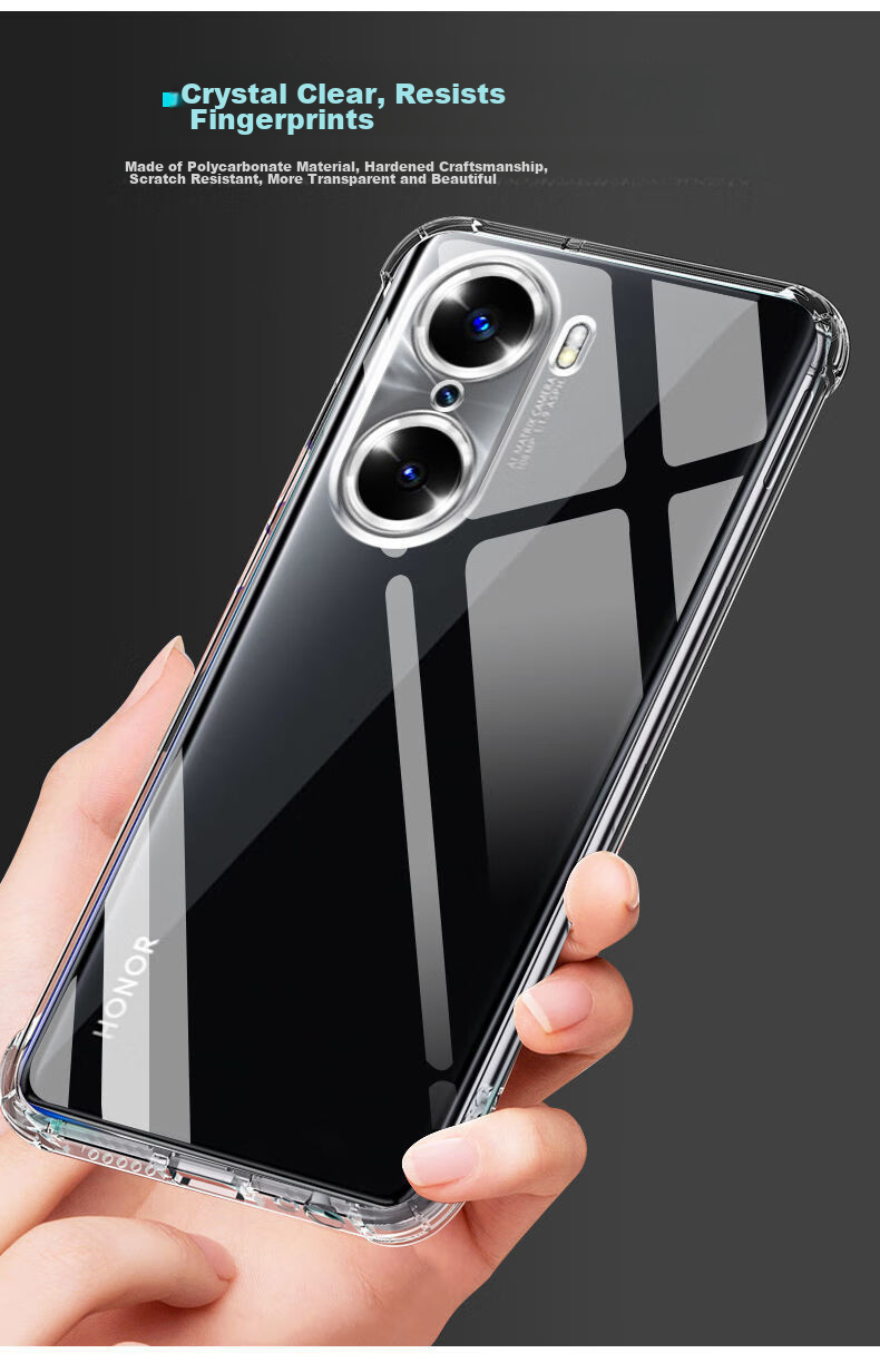 Чехол для телефона Kelleia для Honor 60, противоударный, прозрачный, с защитой от падения
