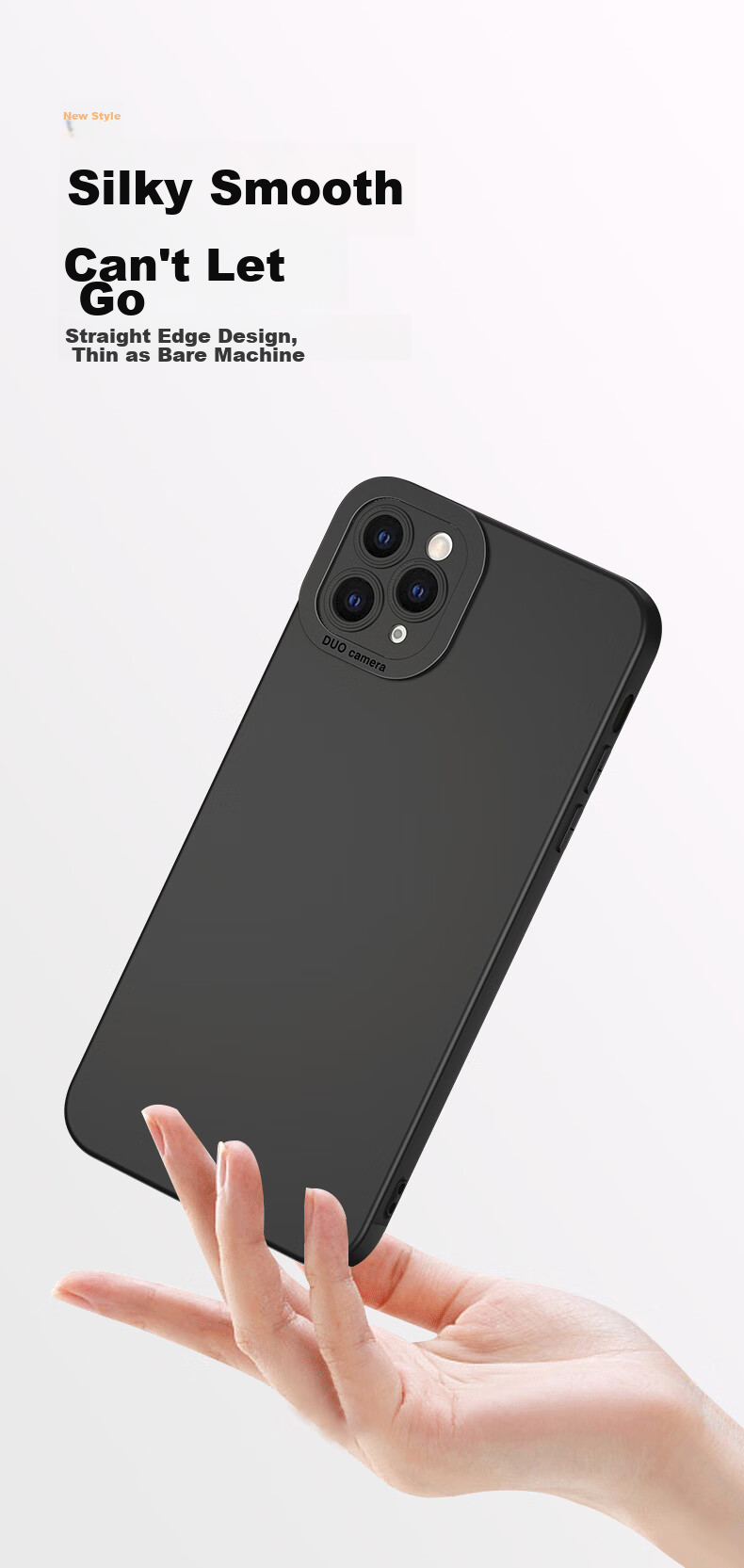 Чехол для iPhone 11 Pro Max HOLDZU Angel Eyes, силиконовый, противоударный, защита камеры, черный