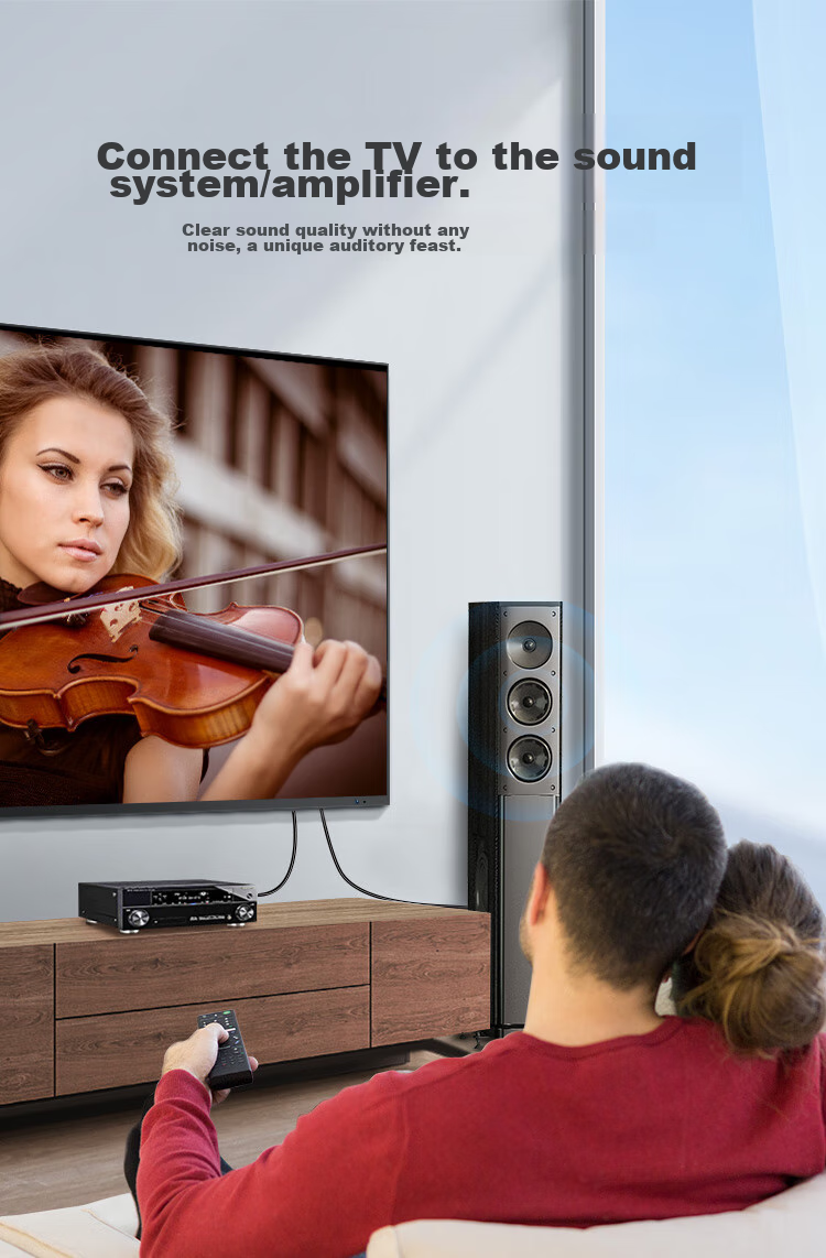 Аудиокабель CHOSEAL QS3546T1, RCA (коаксиальный), 1 м, серебряное покрытие, для аудиосистем