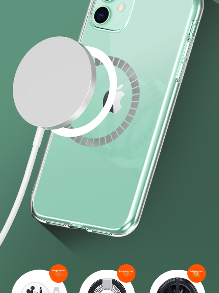 Чехол ESCAPE для iPhone 11, MagSafe, прозрачный, противоударный, TPU