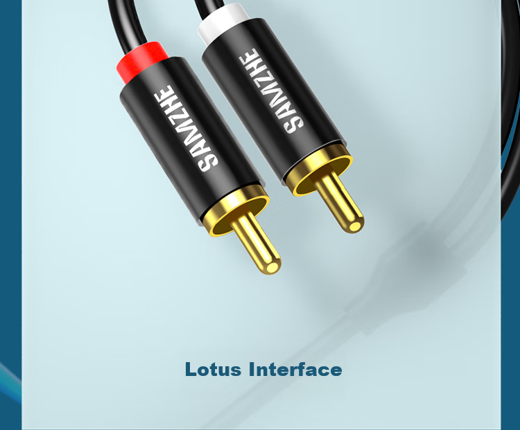 Кабель SAMZHE 3.5 мм - 2 RCA, аудиоразветвитель, 15 метров, YPR-150