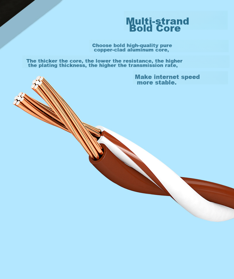 Сетевой кабель Rongweisheng CAT6 Outdoor, 70 метров, черный