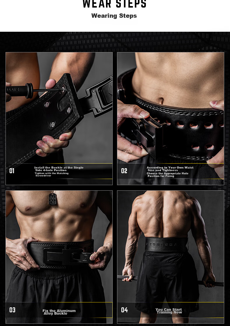 Пояс для силовых тренировок FITTER GEAR, для пауэрлифтинга, тяжелой атлетики, приседаний и жима лежа, с быстрой застежкой, защитный, мужской/унисекс, размер XL, черный