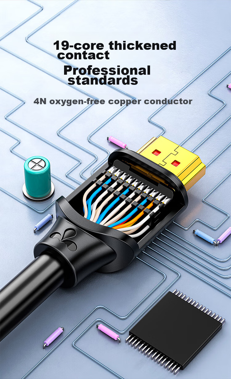Кабель HDMI SAMZHE версии 2.0, 4K, 1.5 метра, для проекторов, ноутбуков, телевизоров, приставк