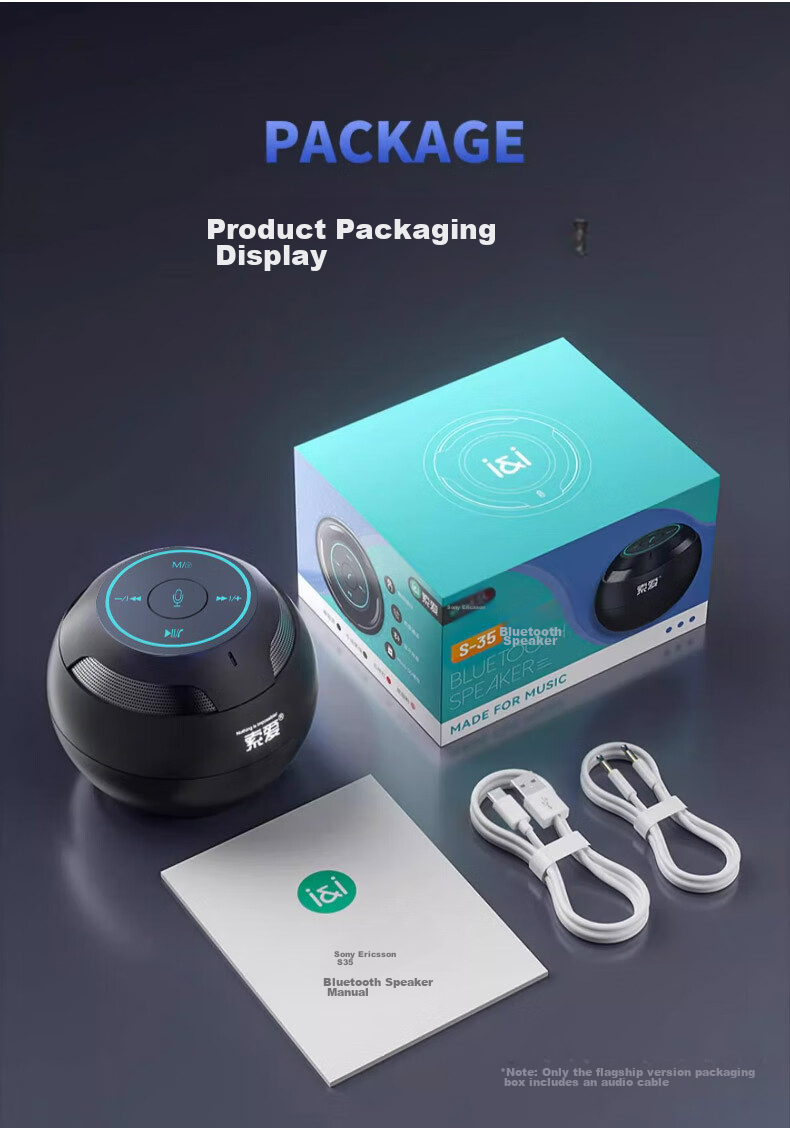 Умная Bluetooth-колонка Soaiy S35Plus с голосовым управлением AI, мини-портативная колонка для дома и автомобиля, устройство для приема платежей для детского образования и подарка пожилым людям