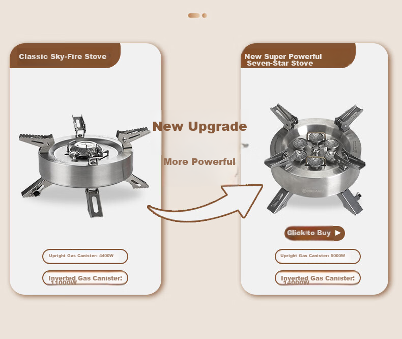 Портативная газовая горелка FIRE-MAPLE, туристическая, для кемпинга, заваривания чая и высокотемпературной готовки, с высокой мощностью 11000 Вт