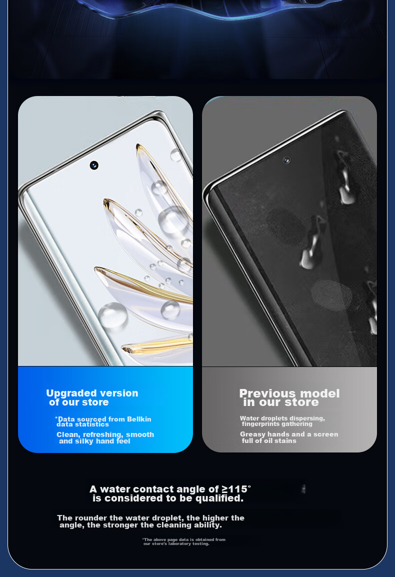 Защитное стекло KOOLIFE для Honor 70 Pro / Honor 70 Pro+ смартфон, закаленное, полное покрытие, высокое разрешение, защита от падений, отпечатков пальцев