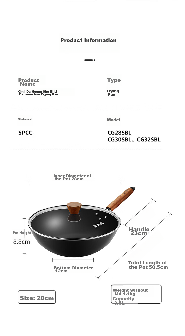 Сковорода COOKER KING из нержавеющей стали для дома, 30 см, антипригарная, для газовых плит