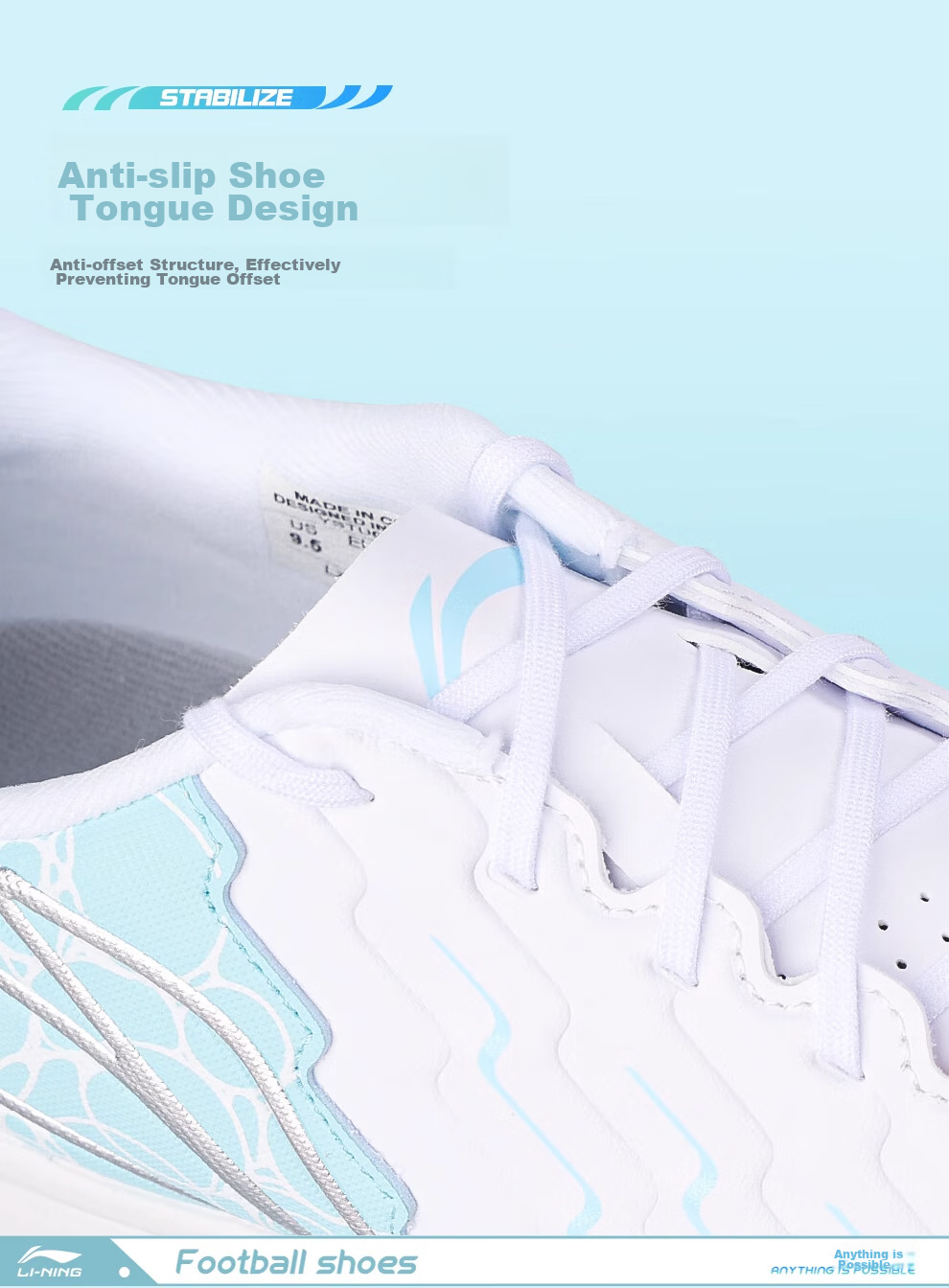 Футбольные бутсы Li-Ning Jinxin Series, профессиональные, для взрослых и детей, для искусственной травы, мужские, размер 45