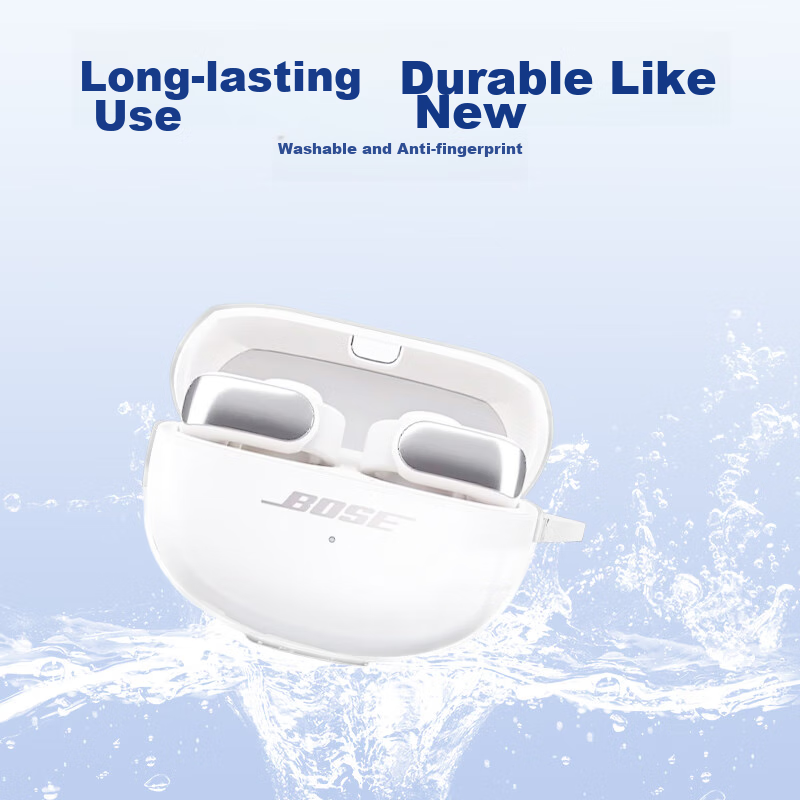 Защитный чехол Aolang для наушников Bose Ultra Open Earbuds, силиконовый, прозрачный, с защитой от падений и царапин