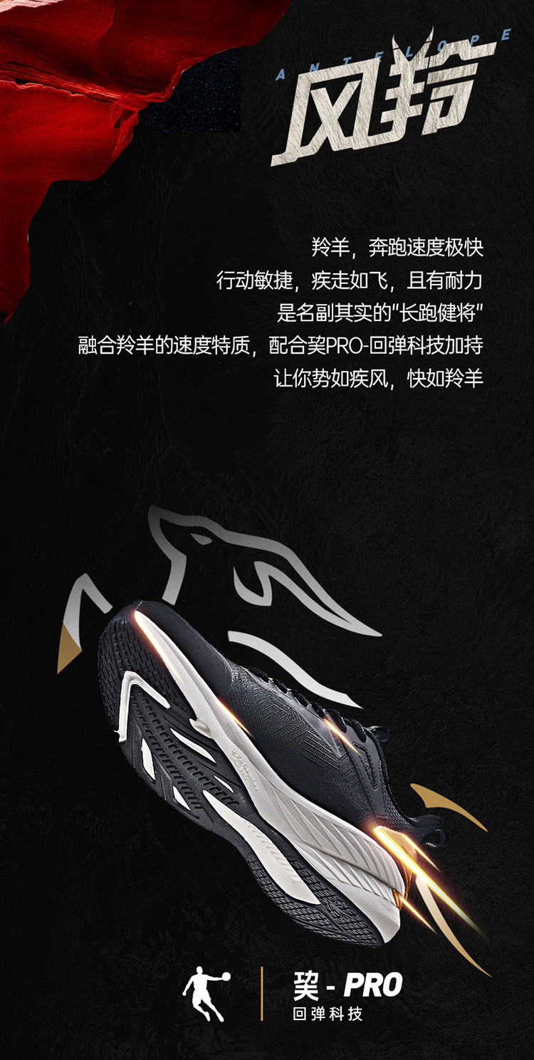 乔丹跑步鞋_QIAODAN 乔丹 风羚 男款减震舒适跑鞋 XM45210210