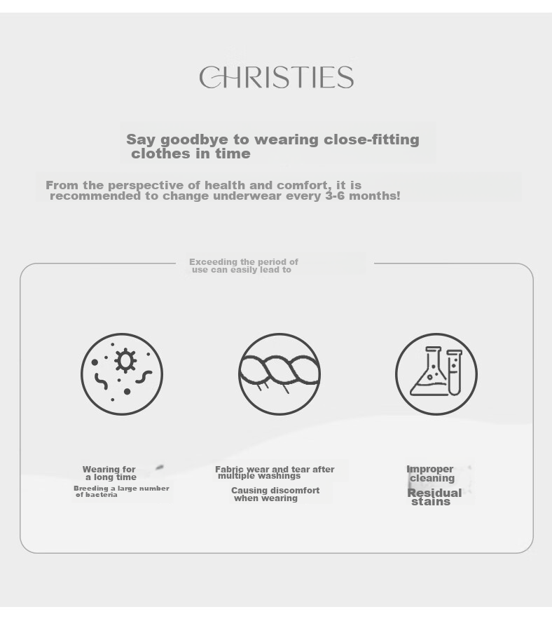 Комплект женских трусов Christies, 3 шт., низкая посадка, хлопковые, с кружевом, антибактериальные, дышащие