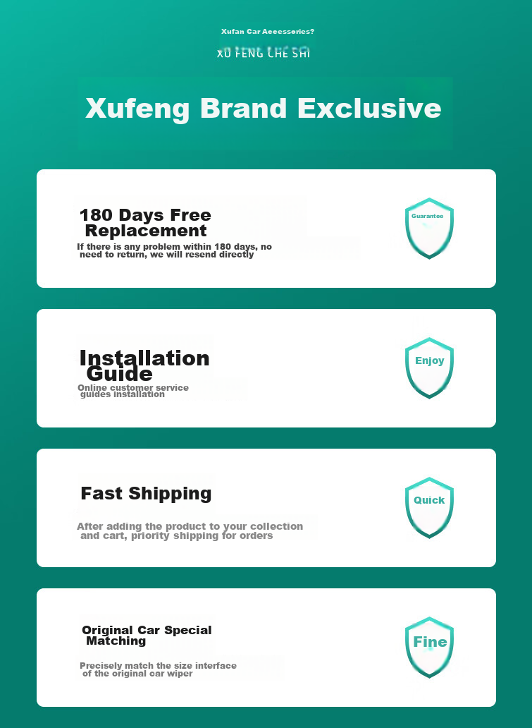 Щетки стеклоочистителя Xufeng для Lynk & Co 01/02/03/05 (2017-2024), бескаркасные, 24" и 19", комплект из 2 шт.
