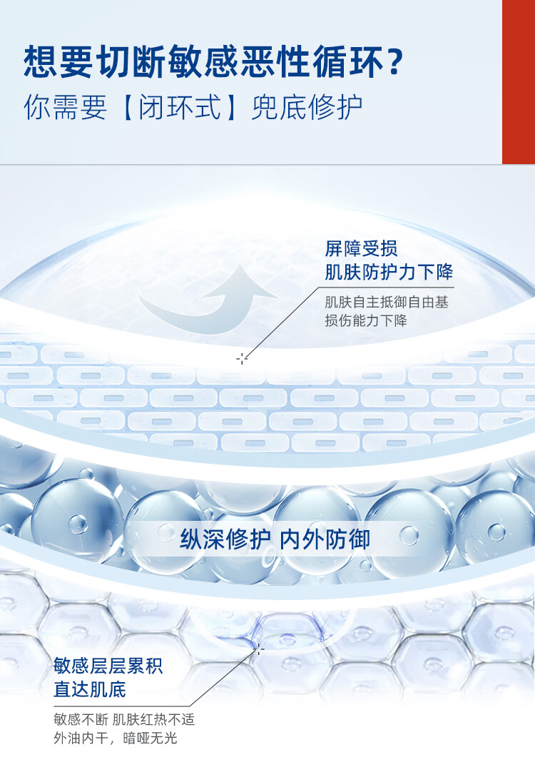 皮宝双胶原修护冻干精华面膜舒缓修护面膜油敏肌肤6片 