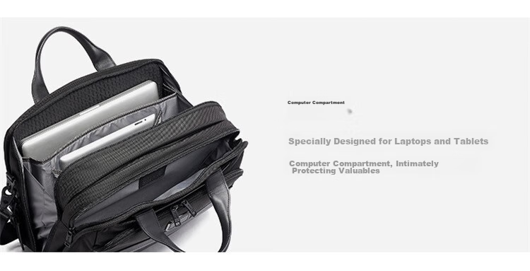 Мужская деловая сумка TUMI Alpha Series, нейлоновая сумка для ноутбука, черная